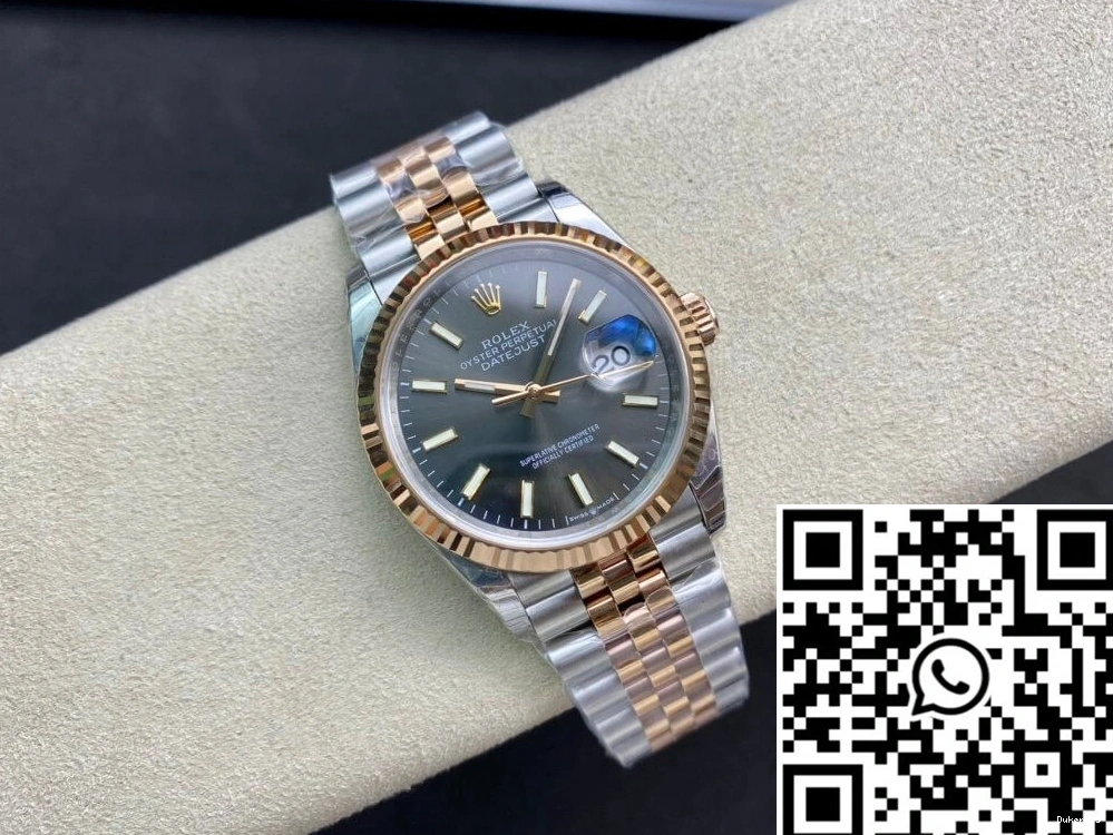 EW M126231-0013 Gold Rose Factory Rolex Datejust 0309